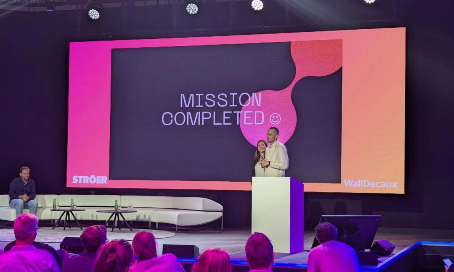 Nespresso Vortrag  Mission Completed auf der Bühne der Digital Marketing  Expo Conference 2025