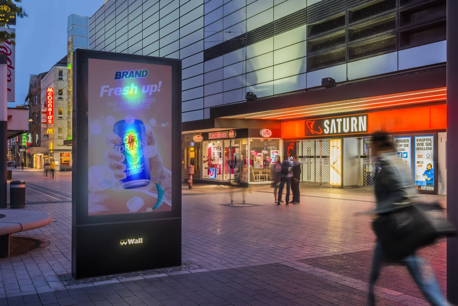 Digital City Light mit Creative Heatmap Analyse eines Softdrink-Motivs.