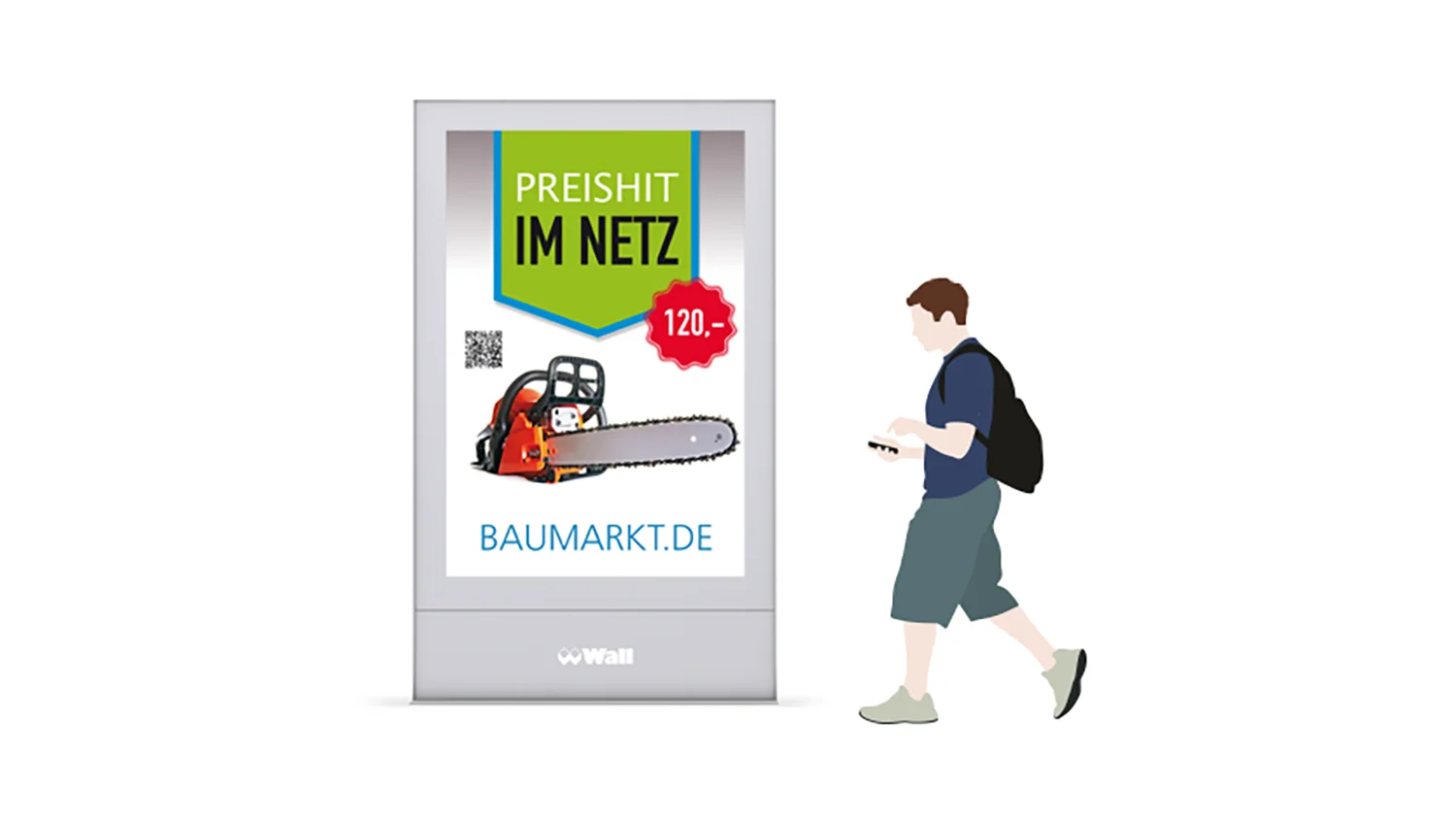 City Light Poster mit Gestaltungsregel für Call to action