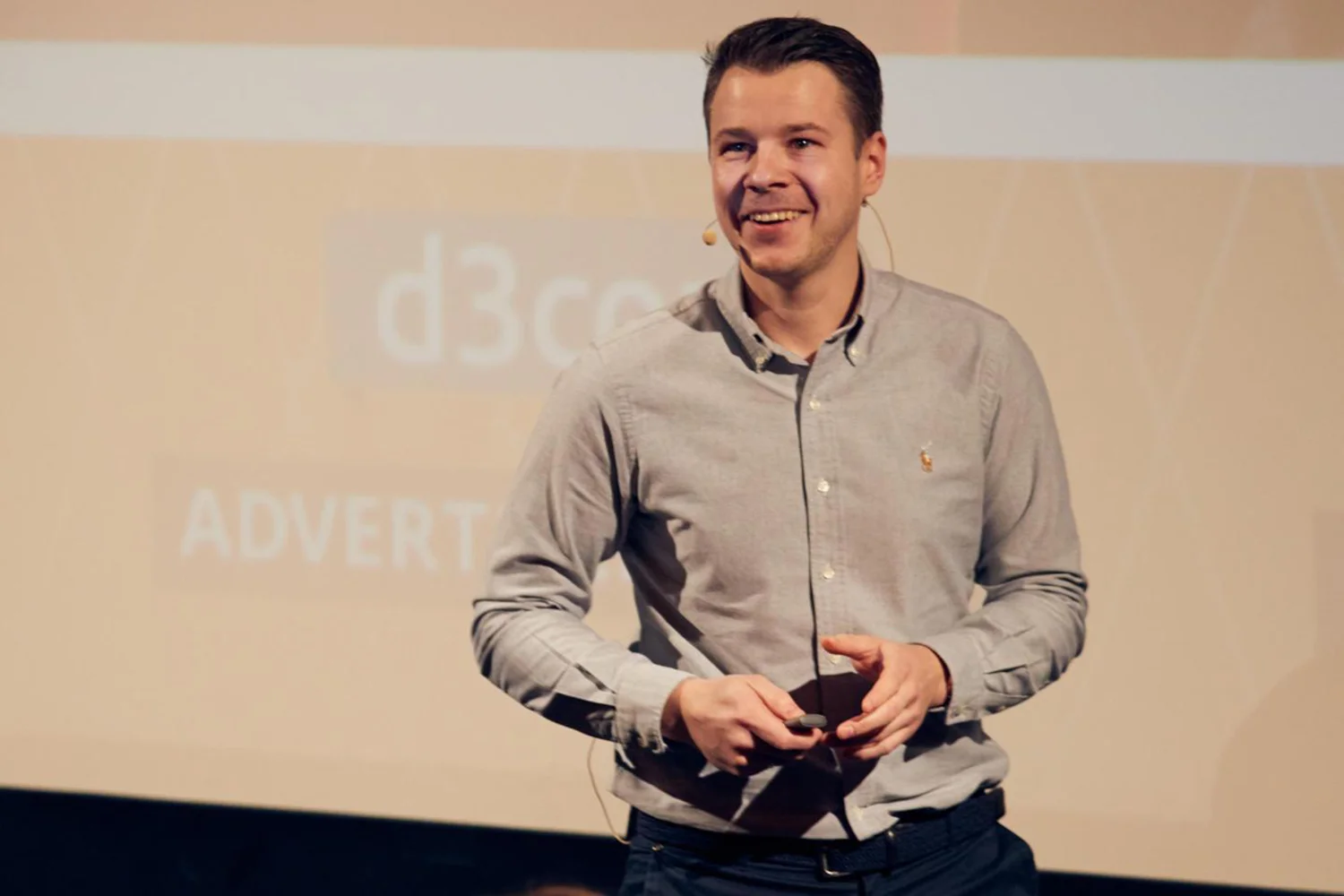 Michael Fritz auf der Bühne bei der d3con 2024.